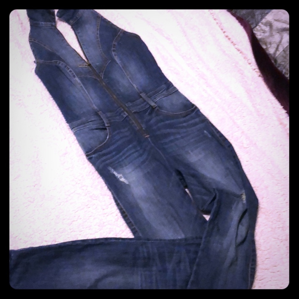 Guess jean jumpsuit